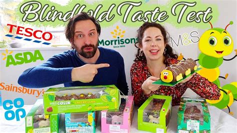 Blindfolded Taste Test Of All The Caterpillar Cakes Mands Vs Aldi Cake