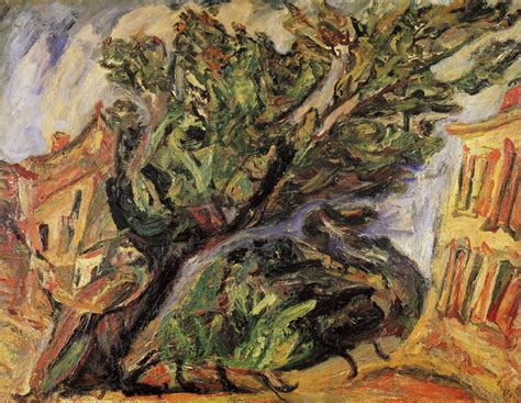 Paysage Avec Grand Arbre Soutine Huile Sur Toile 73 X 9 Flickr