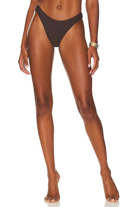 Shani Shemer Alma Bikini Bottom In Chocolate Brown Revolve