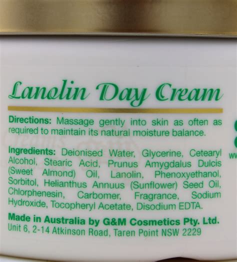 Australian Lanolin Oil Day Moisturising Cream With Vitamin E G