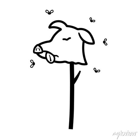 Fall Jacket Clipart Black And White Pig