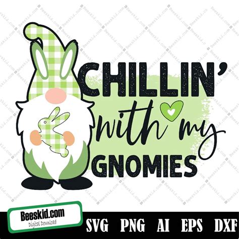 Chillin With My Gnomies Sublimation Svg Chillin With My Gnomies Svg