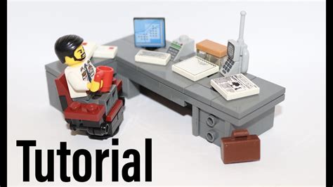 Lego Office Desk Setup Build [tutorial] Buildez Show Youtube