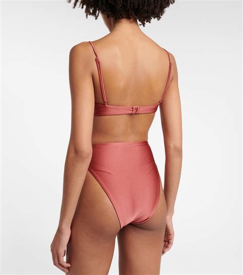 Incline High Rise Bikini Bottoms In Pink Jade Swim Mytheresa