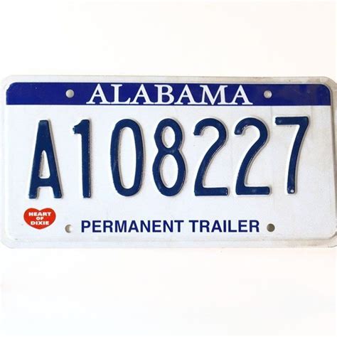 Alabama Permanent Trailer License Plate A Https Buff Ly Keqep