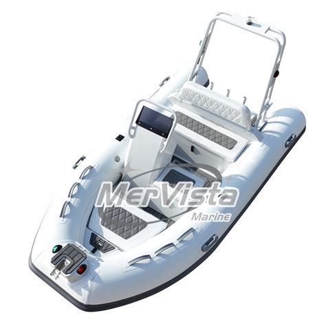 3 6m Deep V Double Fiberglass Hull Hypalon Rib Inflatable Boat For Sale