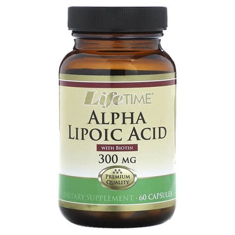 Lifetime Vitamins Alpha Lipoic Acid Mg Capsules