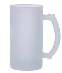 Caneca De Chopp Em Vidro Jateado Para Sublima O Metalnox Ml