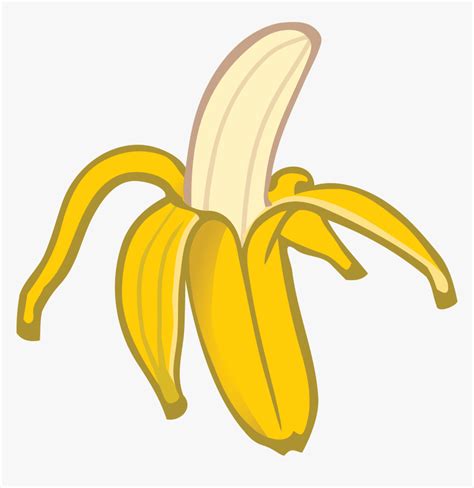 Free Clipart Of A Banana - Peeled Banana Cartoon Png, Transparent Png - kindpng