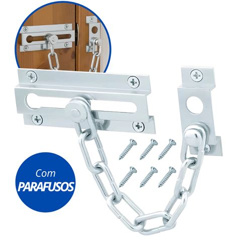 Trava De Porta Segurança - Trava Fecho de Porta Segurança Pega Ladrão - Tranca Fechadura c ...