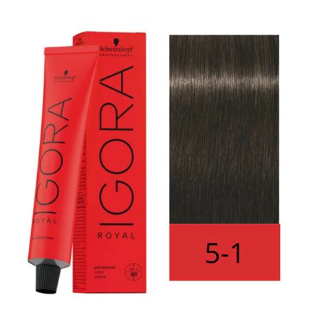 Schwarzkopf Tinte Igora Royal 5 1 Castaño Claro Ceniza 60 ml