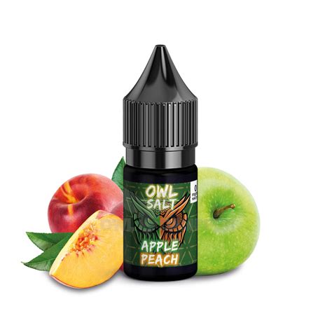 Apple Peach Liquid E Zigarette Nikotinsalzliquid 10 Ml OWL SALT O 5 49