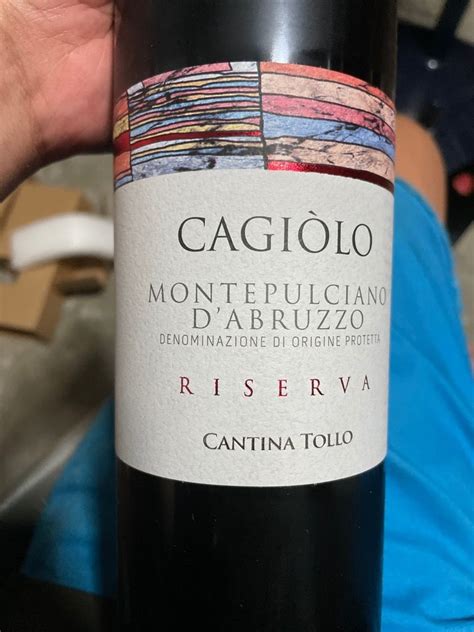 2017 Cantina Tollo Montepulciano d Abruzzo Cagiòlo Riserva Italy