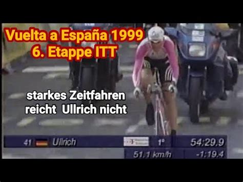 Jan Ullrich Mit Starken Einzelzeitfahren Ber Km Vuelta A Espa A