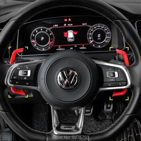 Carbon Fiber Steering Wheel DSG Paddle Shift For Volkswagen 53 OFF