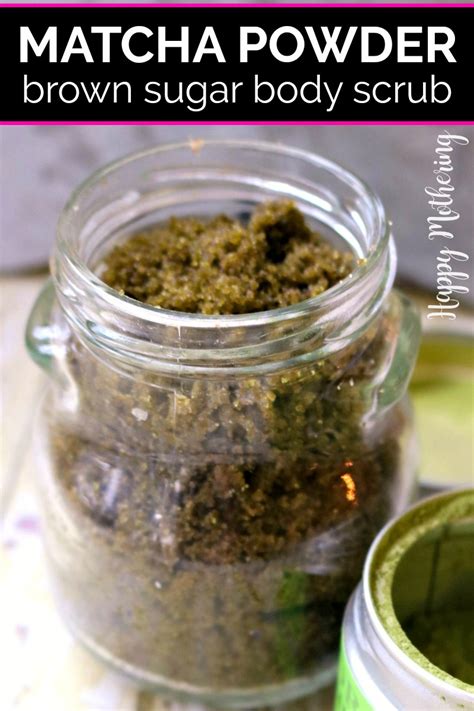 Matcha Green Tea Brown Sugar Body Scrub With Essential Oils