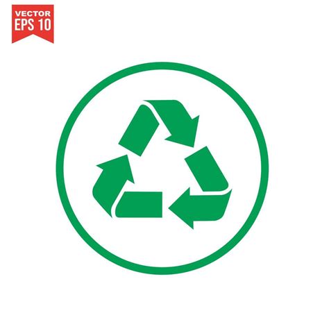 Recycle Icon Set Vector Eps10 6801203 Vector Art At Vecteezy