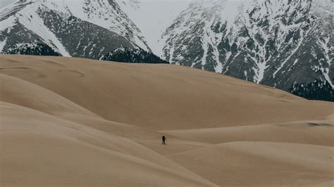 desert, dunes, sand, wavy, 4k HD Wallpaper