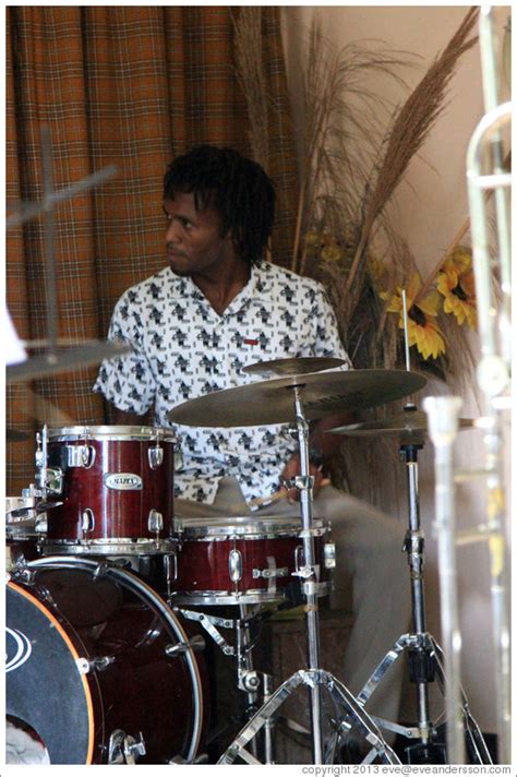 Drummer Julio Cesar Performing At A Private Home In Miramar Photo Id