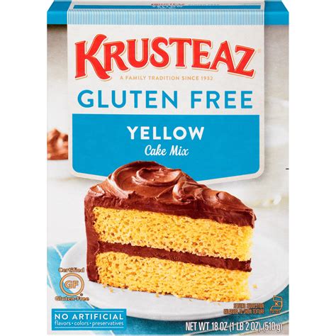 Krusteaz Gluten Free Yellow Cake Mix Oz Box Walmart