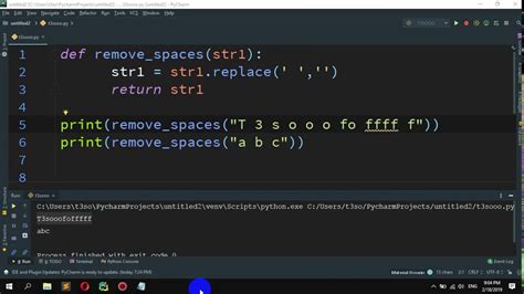 How To Remove Spaces From A Given String In Python Youtube