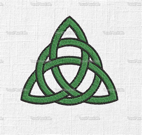 Celtic Trinity Knot Embroidery Design Pack Etsy