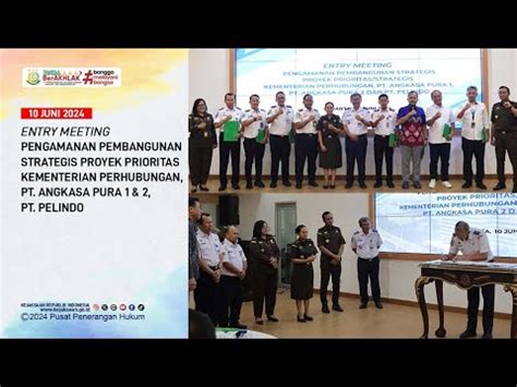 Entry Meeting Pengamanan Pembangunan Strategis Pps Proyek Prioritas