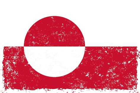 Premium Vector Greenland Flag Grunge Distressed Style