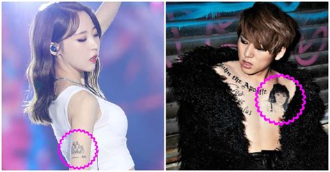 10 K-Pop Idols With Tattoos Dedicated To Their Family Members - Koreaboo