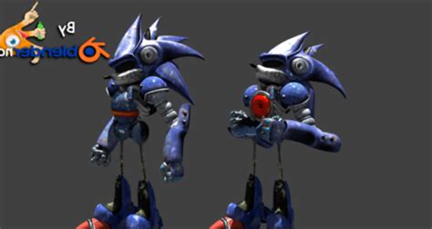 Mecha Sonic Free 3d Model Open3dmodel