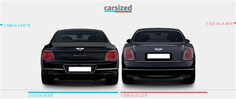 Dimensions Bentley Flying Spur 2019 Present Vs Bentley Mulsanne 2010 2020