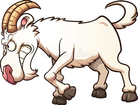 Angry Goat Stock Vector Illustration Of Clip Layer 62821790