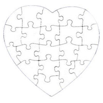 Free Printable Heart Puzzle Template Amanda Gregory S Coloring Pages