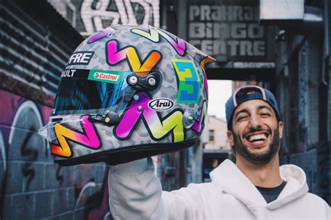 Ricciardo reveals bold new Formula 1 helmet design - Speedcafe.com