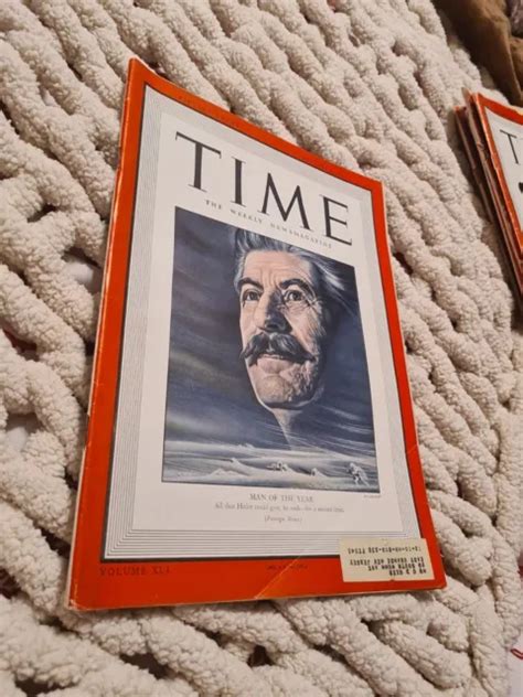 TIME MAGAZINE JANUARY 4 1943 Man Of The Year Joseph Stalin Condition