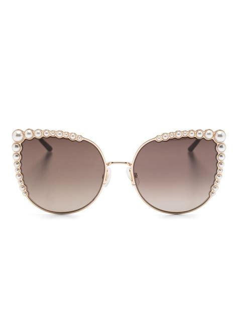 Carolina Herrera Lentes De Sol Con Apliques De Perlas Farfetch