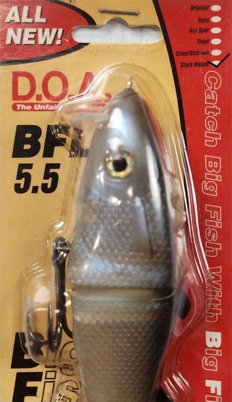 DOA BFL Big Fish Lure 5 5 Swimbait Color Stark Naked 2 NEW Lures