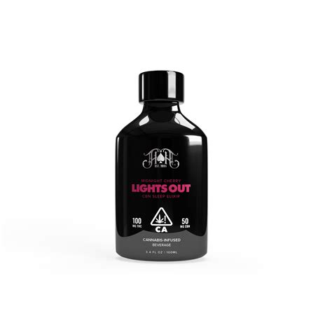 Lights Out CBN Sleep Elixir Midnight Cherry 100ml 100mg THC 50mg