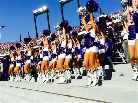 Tcu Showgirls College Cheer College Football Football Cheerleaders