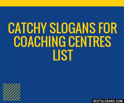 100 Catchy For Coaching Centres Slogans 2024 Generator Phrases