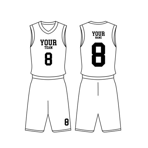 Design Template Basketball Set Jersey Vector Illustration 24270826 ...