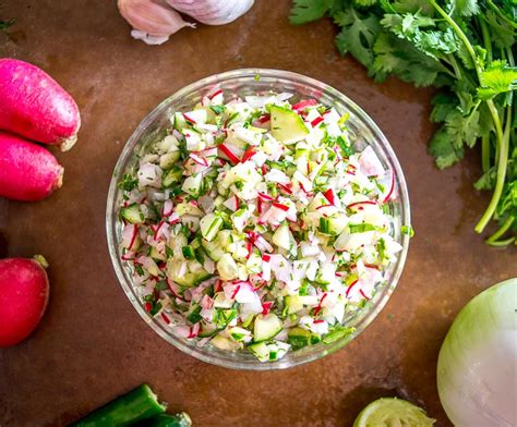 Cucumber Radish Salsa | Mexican Please