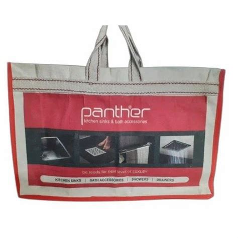 Loop Handle Laminated Cotton Canvas Bag Size Dimension 13x 18 5 Inch