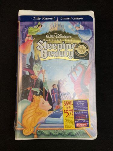 Rare Walt Disneys Sleeping Beauty Limited Edition Masterpiece Vhs