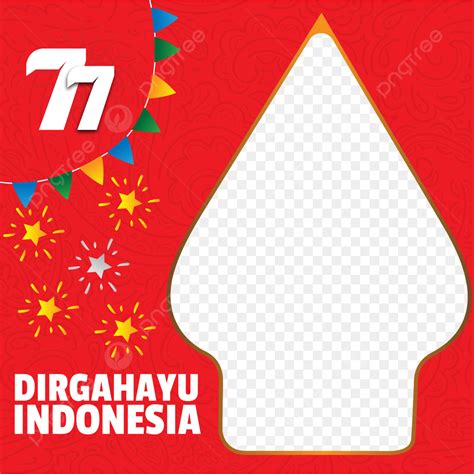 Hari Kemerdekaan Vector Png Images Twibbon Keren Hari Kemerdekaan Indonesia 17 Agustus