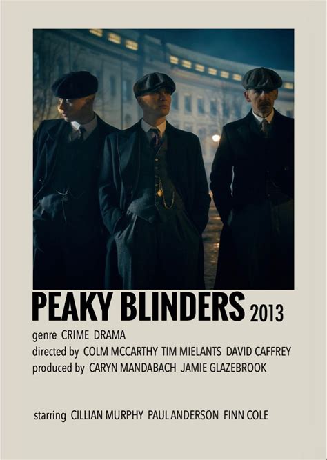 Peaky Blinders By Millie Peaky Blinders Poster Film Posters