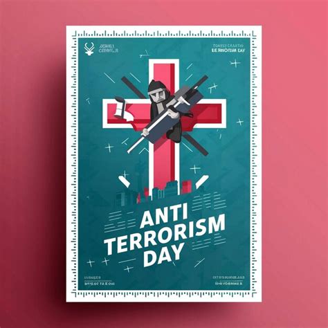 Premium Photo National Anti Terrorism Day Poster Design