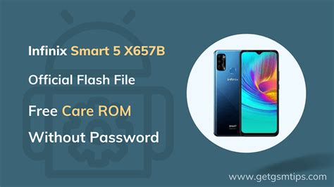 Infinix Smart 5 X657B Flash File Firmware ROM Get Gsm Tips