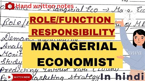 Managerial Economics Function Roles And Responsibility Of Managerial