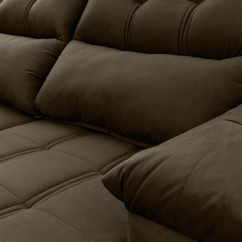 Sofá Retrátil Reclinável Verona Suede Velut King House